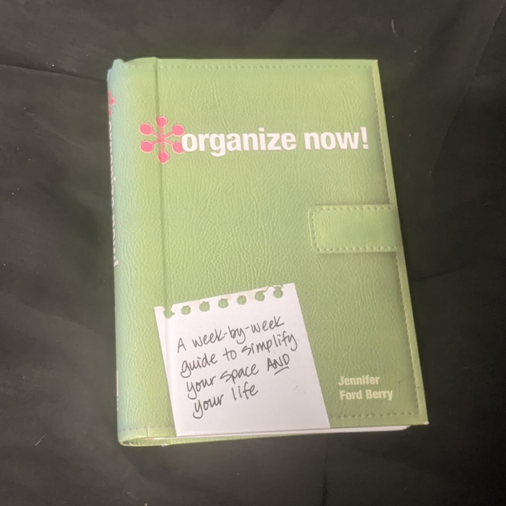 -NWOT Organize Now! Hardcover Spiral Notebook Planner Book Jennifer Ford Berry